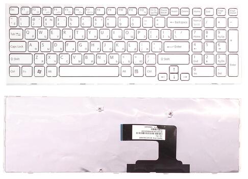 Клавиатура для ноутбука Sony Vaio (VPC-EL) White, (White Frame), RU Клавиатура для ноутбука Sony Vaio (VPC-EL) White, (White Frame), RU