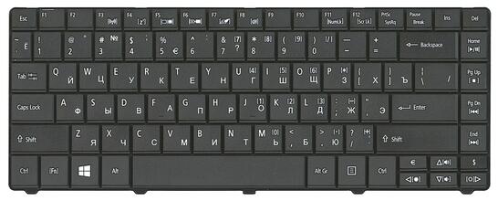 Клавиатура для ноутбука Acer Aspire E1-421, E1-421G, E1-431, E1-431G, E1-471, E1-471G, TravelMate 8371, 8371G, 8471, 8471G Black, RU - фото 2