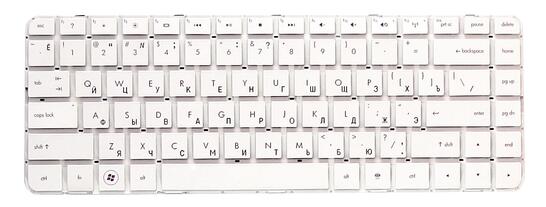 Клавиатура для ноутбука HP Pavilion DM4-1000, DV5-2000, DV5-2100 White, (No Frame) RU - фото 2