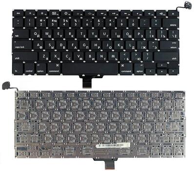 Клавиатура для ноутбука Apple MacBook Pro (A1278) Black, (No Frame), RU (горизонтальный энтер) Клавиатура для ноутбука Apple MacBook Pro (A1278) Black, (No Frame), RU (горизонтальный энтер)