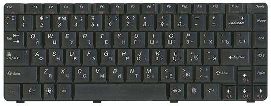 Клавиатура для ноутбука Lenovo IdeaPad (U450, E45) Black, RU - фото 7