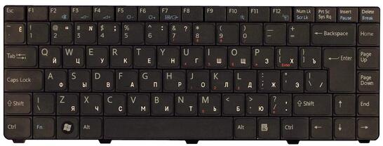 Клавиатура Sony Vaio (VGN-С) Black, RU - фото 7
