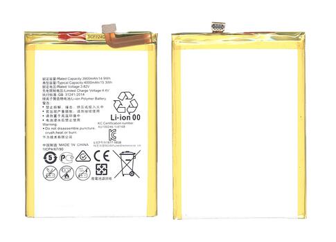 Аккумуляторная батарея для смартфона Huawei HB396693ECW Ascend Mate 8 3.8V Silver 4000mAh 15.20Wh