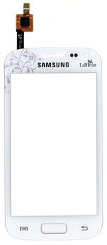 Тачскрин (Сенсорное стекло) для смартфона Samsung Galaxy Ace II GT-I8160 LaFleur белый