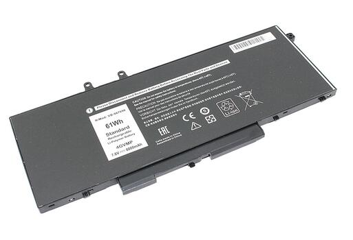 Аккумуляторная батарея для ноутбука Dell 4GVMP Latitude 5400 5401 5500 7.6V Black 8000mAh OEM