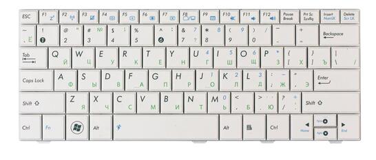Клавиатура для ноутбука Asus EEE PC (1001HA) White, RU - фото 2