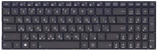 Клавиатура для ноутбука Asus (UX52) Black, (No Frame) RU - фото 2