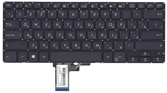Клавиатура для ноутбука Asus (PU401), Black, (No Frame) RU - фото 2