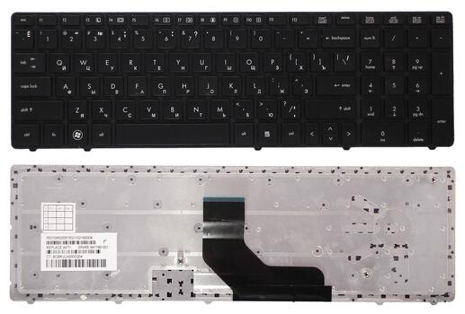 Клавиатура для ноутбука HP ProBook 6560b, 6565b, 6570B, 6575B, Elitebook 8560p, 8570p Black, (Black Frame) RU Клавиатура для ноутбука HP ProBook 6560b, 6565b, 6570B, 6575B, Elitebook 8560p, 8570p Black, (Black Frame) RU