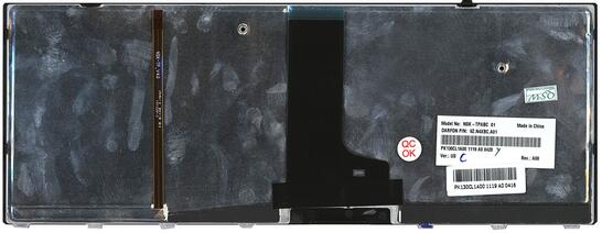 Клавиатура для ноутбука Toshiba Satellite (M600, M640, M645, M650, P740, P745) с подсветкой (Light), Black, (Gray Frame) RU - фото 3
