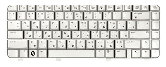 Клавиатура для ноутбука HP Pavilion DV2000, DV2100, DV2200, DV2300, DV2400, DV2500, DV2600 Silver, RU/EN Клавиатура для ноутбука HP Pavilion DV2000, DV2100, DV2200, DV2300, DV2400, DV2500, DV2600 Silver, RU/EN - фото 2