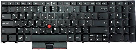 Клавиатура для ноутбука Lenovo ThinkPad Edge (E520), с указателем (Point Stick) Black, (Black Frame), RU
