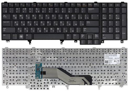 Клавиатура для ноутбука Dell Latitude (E6520, E6530, E6540) Black, RU - фото 6