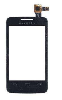 Тачскрин (Сенсорное стекло) для смартфона Alcatel One Touch Tribe 3041D черное - фото 2