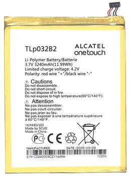Аккумуляторная батарея для планшета Alcatel TLp032B2 One Touch POP 7 P310A 3.7V White 3240mAh Orig Аккумуляторная батарея для планшета Alcatel TLp032B2 One Touch POP 7 P310A 3.7V White 3240mAh Orig