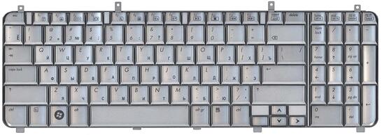 Клавиатура для ноутбука HP Pavilion (HDX16), Silver, RU - фото 2