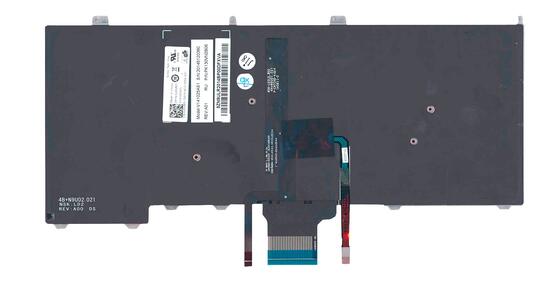 Клавиатура для ноутбука Dell Latitude (E7440) с подсветкой (Light), с указателем (Point Stick) Black, RU - фото 3