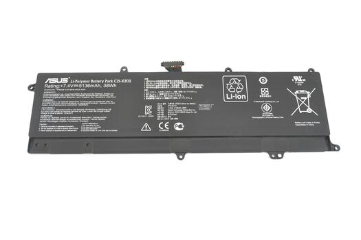 Аккумуляторная батарея для ноутбука Asus C21-X202 F201E 7.4V Black 5136mAh Orig - фото 4