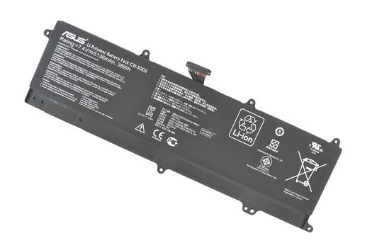 Аккумуляторная батарея для ноутбука Asus C21-X202 F201E 7.4V Black 5136mAh Orig - фото 5