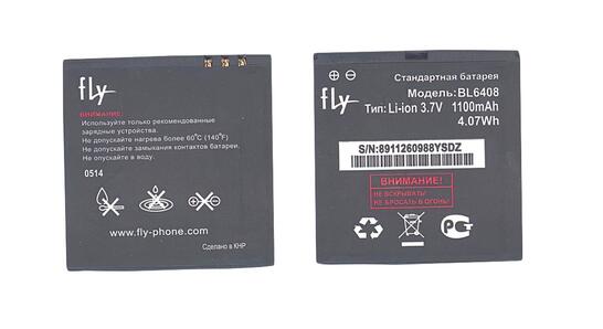 Аккумуляторная батарея для смартфона Fly BL6048 IQ239 Era Nano 2 3.7V Black 1100mAh 4.07Wh