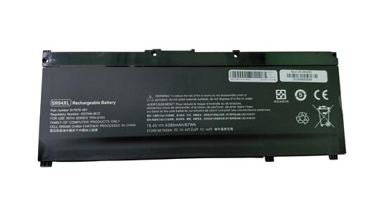 Аккумуляторная батарея для ноутбука HP SR04XL Omen 15-ce 15.4V Black 4380mAh OEM - фото 6