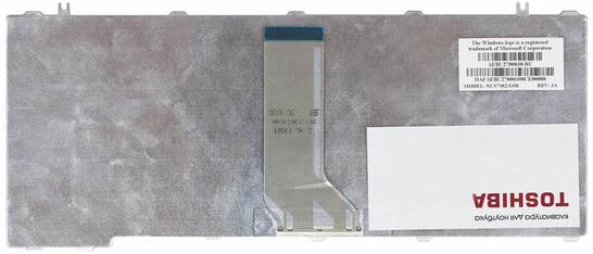 Клавиатура для ноутбука Toshiba Satellite U500, U505, U400, U405, A600, T130, T135, Portege M800, M900, White, RU (вертикальный энтер) - фото 3