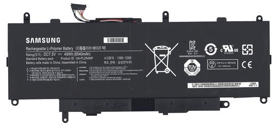 Аккумуляторная батарея для ноутбука Samsung AA-PLZN4NP 900X3C 7.5V Black 6540mAh Orig
