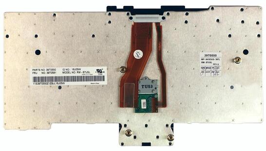 Клавиатура для ноутбука Lenovo ThinkPad (T40, T41, T42, T43, T43p, R50, R51, R52) с указателем (Point Stick) Black RU - фото 3