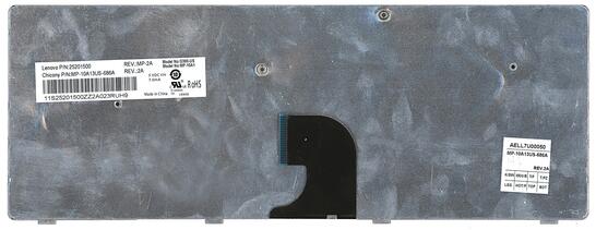 Клавиатура для ноутбука Lenovo IdeaPad (G360) Black, (Black Frame), RU - фото 3