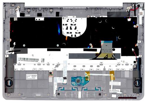 Клавиатура для ноутбука Samsung (NP535U3C) Black, (Silver TopCase), RU Клавиатура для ноутбука Samsung (NP535U3C) Black, (Silver TopCase), RU - фото 2