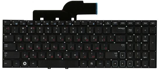 Клавиатура для ноутбука Samsung (300E5A, 300V5A, 305V5A, 305E5) Black, (No Frame), RU - фото 7