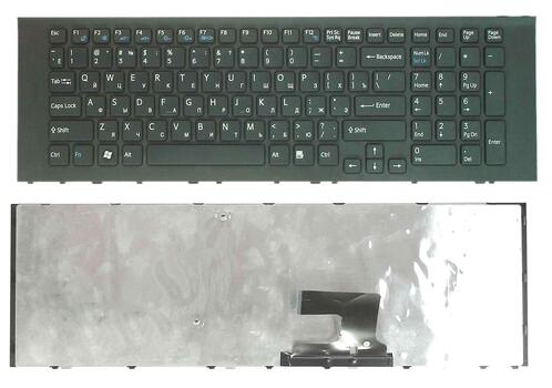 Клавиатура для ноутбука Sony Vaio (VPC-EJ) Black, (Black Frame), RU Клавиатура для ноутбука Sony Vaio (VPC-EJ) Black, (Black Frame), RU