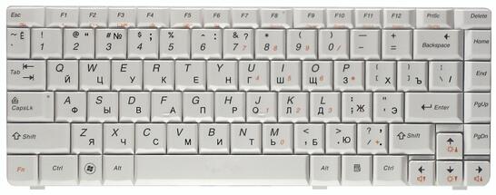 Клавиатура для ноутбука Lenovo IdeaPad (U450, E45) White, RU - фото 7