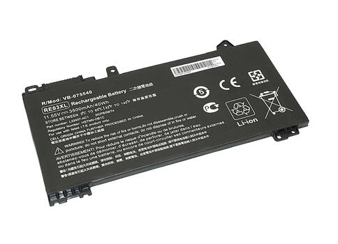 Аккумуляторная батарея для ноутбука HP RE03 ProBook 430 G6 11.55V Black 3500mAh OEM - фото 6