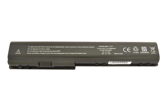 Усиленная аккумуляторная батарея для ноутбука HP Compaq HSTNN-C50C DV7 14.4V Black 6600mAh OEM - фото 4