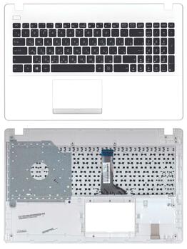 Клавиатура для ноутбука Asus (X551) Black, (White TopCase), RU Клавиатура для ноутбука Asus (X551) Black, (White TopCase), RU
