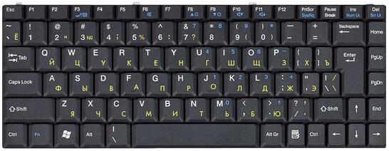 Клавиатура для ноутбука Fujitsu Amilo (V2030, V2033, V2035, V3515, LI1705) Black, RU - фото 2