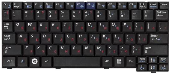 Клавиатура для ноутбука Samsung (NC10, N130, N110, NP-N110, NP-N130, N127) Black, RU - фото 2