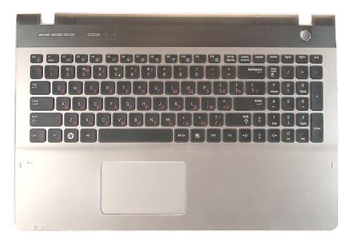 Клавиатура для ноутбука Samsung (QX530) Black, (Silver TopCase), RU Клавиатура для ноутбука Samsung (QX530) Black, (Silver TopCase), RU