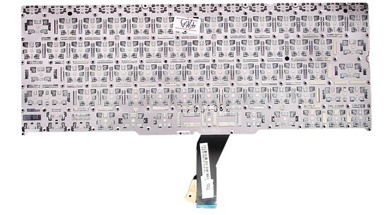 Клавиатура для ноутбука Apple MacBook Air 2011+ A1370 (2010, 2011 года), A1465 (2012, 2013, 2014, 2015 года) с подсветкой (Light) Black, (No Frame), RU (горизонтальный энтер) - фото 3