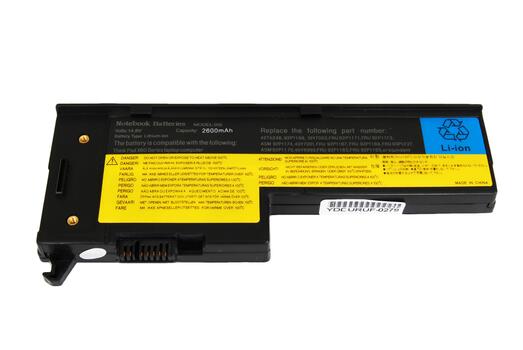 Аккумуляторная батарея для ноутбука Lenovo-IBM 92P1168 ThinkPad X60 14.8V Black 2600mAh OEM - фото 6