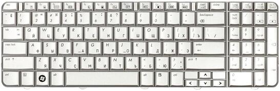 Клавиатура для ноутбука HP Compaq Presario CQ60 Silver, RU - фото 7