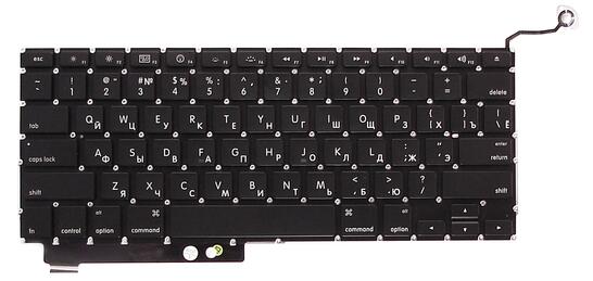 Клавиатура Apple MacBook Pro (A1286) (2011, 2012 года) с подсветкой (Light), Black, (No Frame), с (SD), RU (горизонтальный энтер) Клавиатура Apple MacBook Pro (A1286) (2011, 2012 года) с подсветкой (Light), Black, (No Frame), с (SD), RU (горизонтальный энтер) - фото 2
