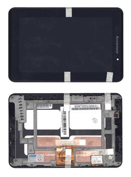Матрица с тачскрином (модуль) для Lenovo IdeaPad A1-07 черный с рамкой Матрица с тачскрином (модуль) для Lenovo IdeaPad A1-07 черный с рамкой
