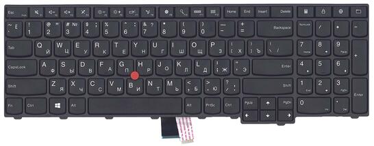 Клавиатура для ноутбука Lenovo ThinkPad Edge (E545), с указателем (Point Stick) Black, (Black Frame) RU - фото 2