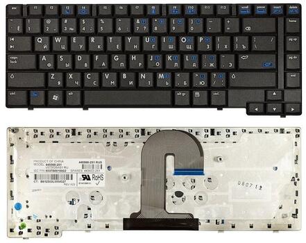 Клавиатура для ноутбука HP Compaq (6510B, 6515B) Black, RU Клавиатура для ноутбука HP Compaq (6510B, 6515B) Black, RU