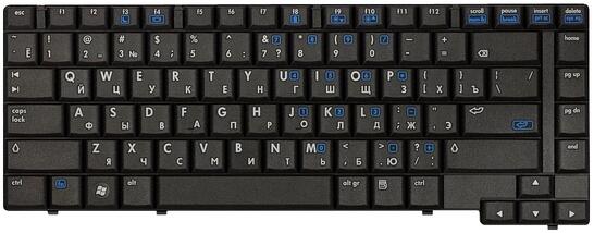 Клавиатура для ноутбука HP Compaq (6510B, 6515B) Black, RU Клавиатура для ноутбука HP Compaq (6510B, 6515B) Black, RU - фото 2