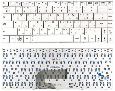 Клавиатура для ноутбука MSI X-Slim (X300 X320 X340 X400 U210 EX460 U250) White, RU Клавиатура для ноутбука MSI X-Slim (X300 X320 X340 X400 U210 EX460 U250) White, RU