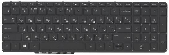 Клавиатура для ноутбука HP Envy (15-J000) Black, (No Frame) RU (горизонтальный энтер) - фото 2