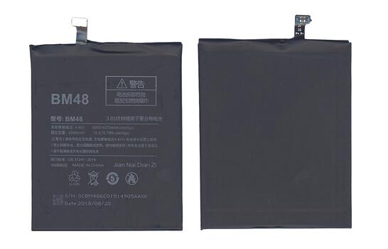 Аккумуляторная батарея для смартфона Xiaomi BM48 Note 2 Standard 3.85V Black 4000mAh 15.4Wh Аккумуляторная батарея для смартфона Xiaomi BM48 Note 2 Standard 3.85V Black 4000mAh 15.4Wh